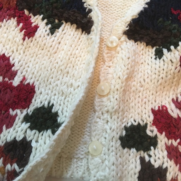 Vintage Cabin Creek Floral Sweater Vest White Blue Pink - Picture 4 of 4